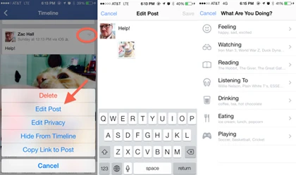 Facebook trên iPhone cho phép bình luận bằng ảnh ảnh 1