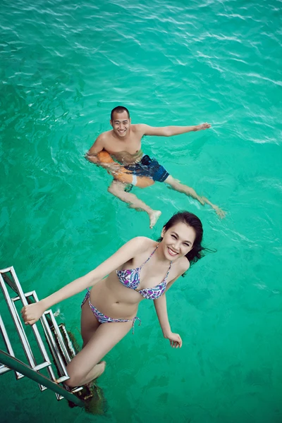 Ngọc Thạch mặc bikini chụp ảnh cưới ảnh 5