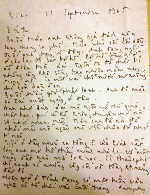 Bức thư tình tuyệt hay Trịnh Công Sơn gửi người yêu 16 tuổi ảnh 2