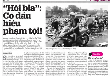 “Hôi bia”: Hành vi đáng xấu hổ! ảnh 1