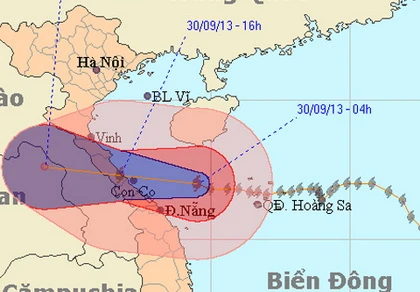 Siêu bão Wutip áp sát bờ biển Hà Tĩnh - Huế ảnh 1