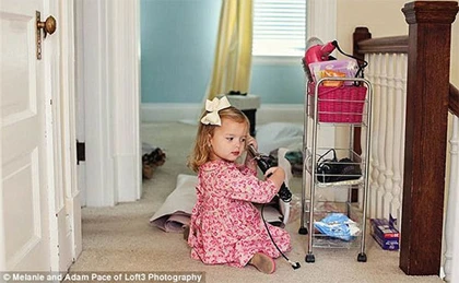 Xúc động cha tái hiện ảnh cưới cùng con gái nhỏ ảnh 6