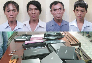 Bắt băng trộm chuyên “viếng” nhà trọ ảnh 1