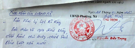 Chuyện phê xấu lý lịch dân ở địa phương ảnh 2