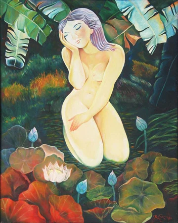 Họa sĩ Rừng vẽ phụ nữ bằng ký ức ảnh 1 Họa sĩ Rừng vẽ phụ nữ bằng ký ức ảnh 1