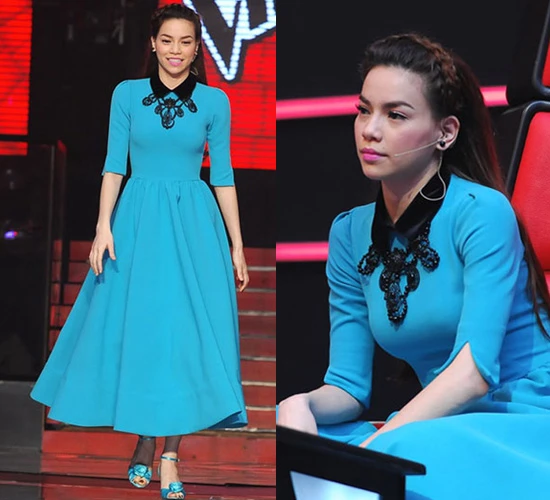 Mỹ nhân Việt rạng ngời sắc xanh ảnh 4 Mỹ nhân Việt rạng ngời sắc xanh ảnh 4