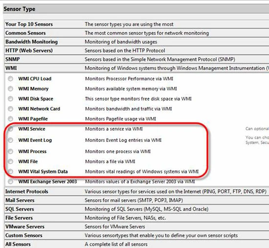 Hình 9: Bổ sung thêm kiểu sensor khác