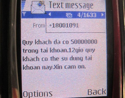 Tin nhắn "ma" giả mạo tổng đài VinaPhone ảnh 2