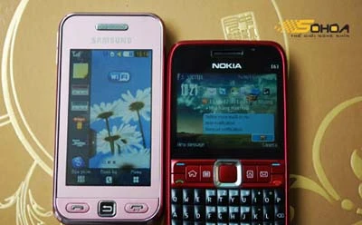 Giao diện TouchWiz và Symbian S60.