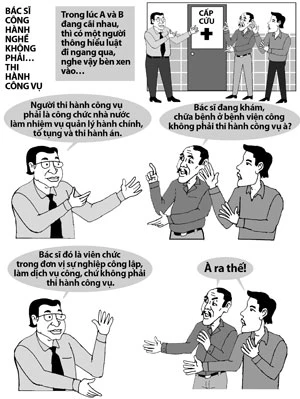 Bác sĩ “phục vụ dịch vụ công” chứ không phải “thi hành công vụ” ảnh 1