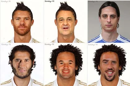 Hình ảnh độc về các sao bóng đá thay đổi kiểu tóc ảnh 2