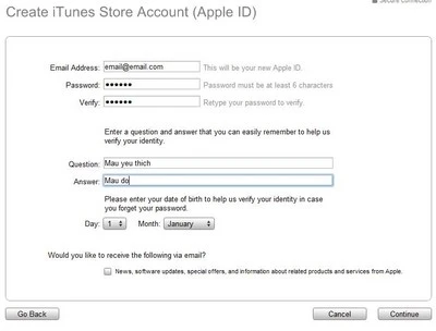 Đăng ký tài khoản iTunes Store không cần thẻ tín dụng ảnh 6
