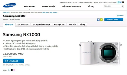 Giá Samsung NX 1000 tại Việt Nam quá đắt ảnh 1