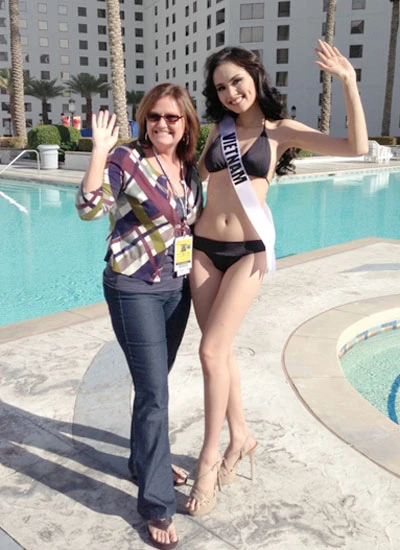 Diễm Hương chụp ảnh bikini cho Victoria's Secret ảnh 5