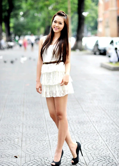 Hot girl Bảo Ngọc tươi trẻ trên phố ảnh 7 Hot girl Bảo Ngọc tươi trẻ trên phố ảnh 7