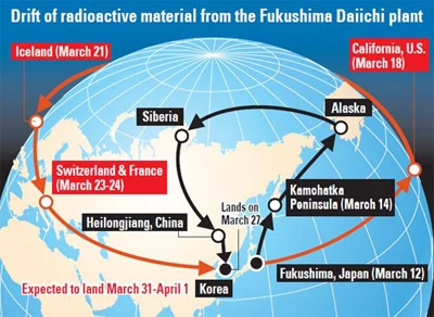Mây phóng xạ bay vòng quanh Trái đất ảnh 1