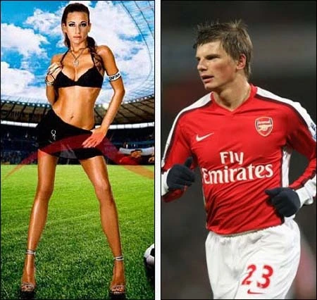 Vợ và bạn gái tuyển thủ Nga khoe chân dài ảnh 2