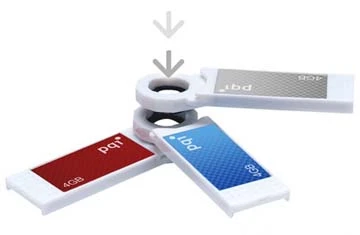 Với PQI Intelligent Drive i828, người sử dụng có thể bổ sung thêm bao nhiêu dung lượng tùy thích bằng cách xếp các "miếng" lưu trữ 1-4 GB.