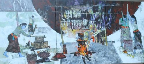 Triển lãm 'Nghệ thuật dưới mái nhà sàn' ảnh 2