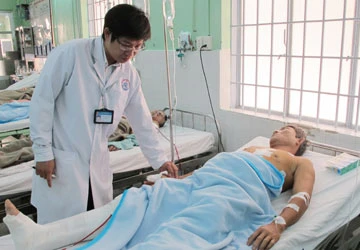 Chém bảo vệ để cướp tài sản công trường ảnh 1