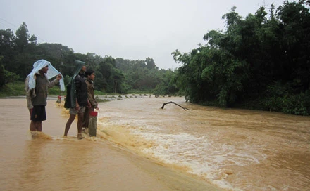 Bốn thanh niên xả thân cứu người trong lũ dữ ảnh 1