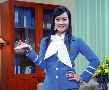 Nghệ sĩ Vân Dung làm dáng trong lần quay NNĐTVV. Ảnh: NVCC