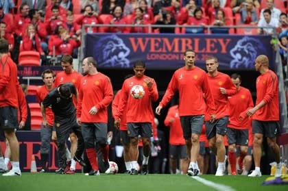 Chùm ảnh Man Utd và Barcelona tập luyện trước giờ G ảnh 1