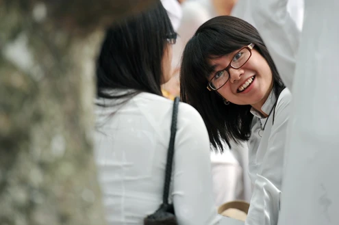 Nữ sinh lưu luyến chia tay tuổi học trò ảnh 3 Nữ sinh lưu luyến chia tay tuổi học trò ảnh 3