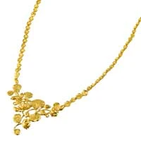 Dây chuyền trong bộ "Sắc sen" bằng vàng 24K