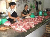 Mặt hàng thịt lợn tăng giá nhiều nhất trong nhóm thực phẩm.
