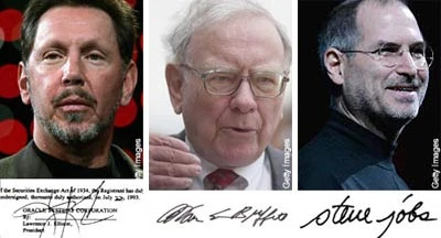 Khám phá chữ ký của những người giàu nhất thế giới ảnh 3 Khám phá chữ ký của những người giàu nhất thế giới ảnh 3