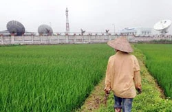 Trạm điều khiển vệ tinh tại Quế Dương (Hà Tây). Ảnh: AFP