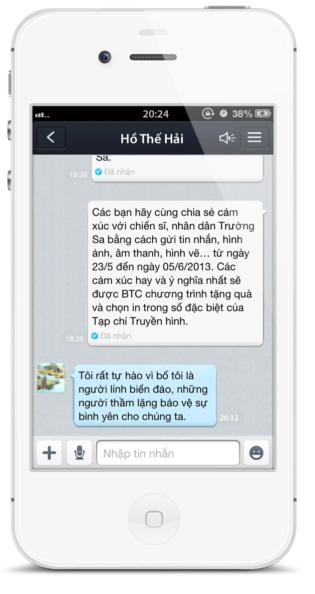 Những tin nhắn đặc biệt gởi về biển đảo ảnh 1