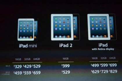 iPad Mini màn hình 7,9 inch có giá từ 329 USD ảnh 3