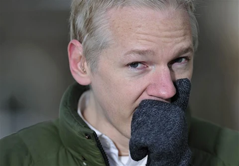 Chủ Wikileaks mất răng ảnh 1