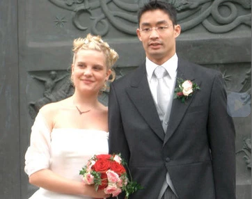 Philipp Roesler vào ngày là chú rể.