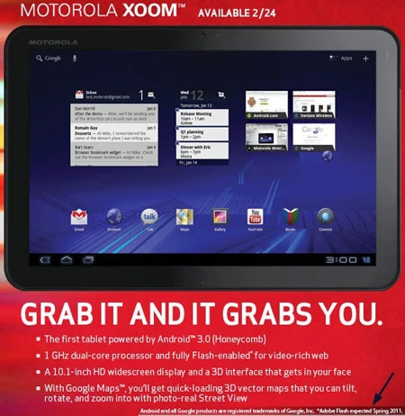 Motorola Xoom “lên kệ” nhưng chưa hỗ trợ Flash ảnh 1