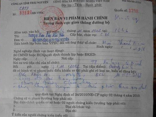 Xử phạt trường hợp đầu tiên chưa sang tên, đổi chủ ảnh 1