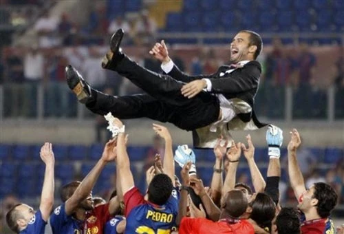 Guardiola đi vào lịch sử Champions League - Ảnh: AP Guardiola đi vào lịch sử Champions League - Ảnh: AP