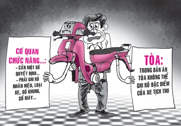 Mua xe máy tang vật: Khó đăng ký, sang tên ảnh 1