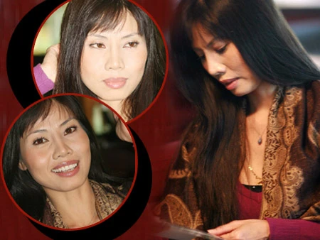 Hồ Lệ Thu với những sắc thái cảm xúc khác nhau.