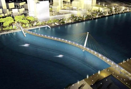 Cầu đi bộ vượt sông Sài Gòn sẽ mang hình chữ S ảnh 1