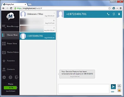 Gửi tin nhắn văn bản từ máy tính với điện thoại Android ảnh 1