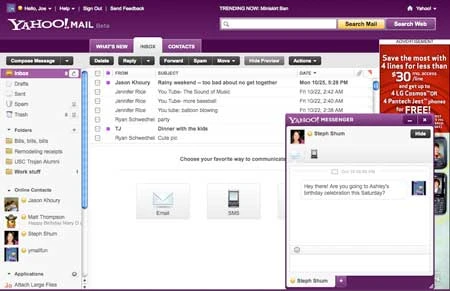 Yahoo Messenger 11 có thể chat với Facebook ảnh 4