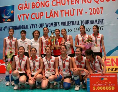 Đội tuyển bóng chuyền nữ Việt Nam, vô địch VTV Cup 2007