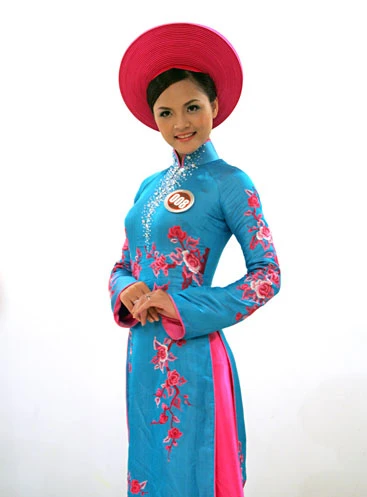 Thu Quỳnh trong phần thi Hoa hậu Ảnh.