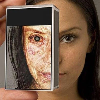 Những hình ảnh "rùng mình" trên vỏ bao thuốc lá ảnh 1 Những hình ảnh "rùng mình" trên vỏ bao thuốc lá ảnh 1