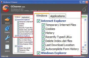 CCleaner giúp tổng vệ sinh hệ thống Vista bằng cách gỡ bỏ những dữ liệu không cần thiết.