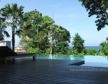 Bể bơi trong resort ảnh 1