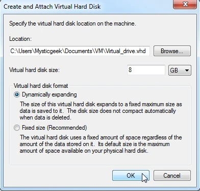 Thủ thuật sao lưu dữ liệu vào ổ đĩa ảo trên Windows 7 ảnh 2